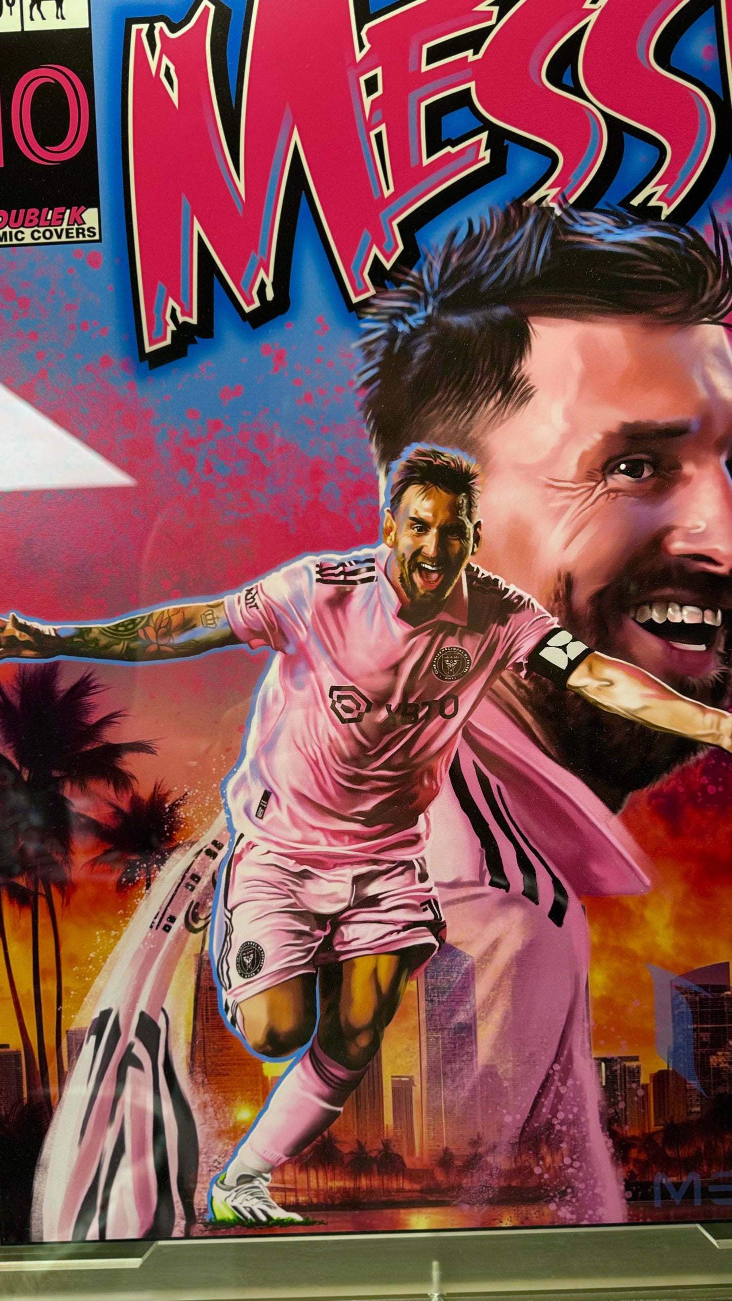 Lionel Messi slabbed wall art
