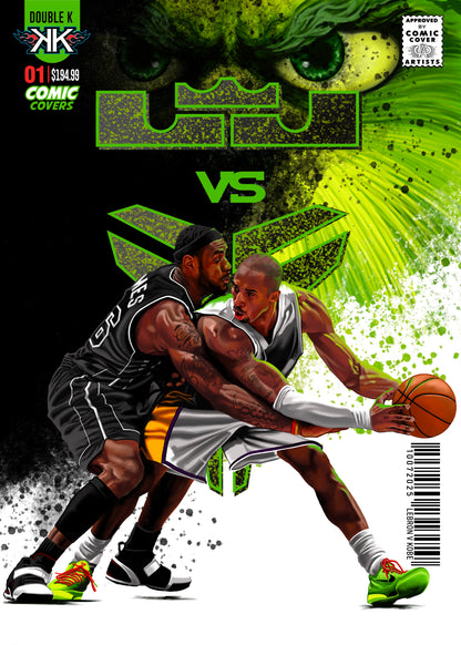 LEBRON X KOBE 1:1:15 holographic card sized artwork
