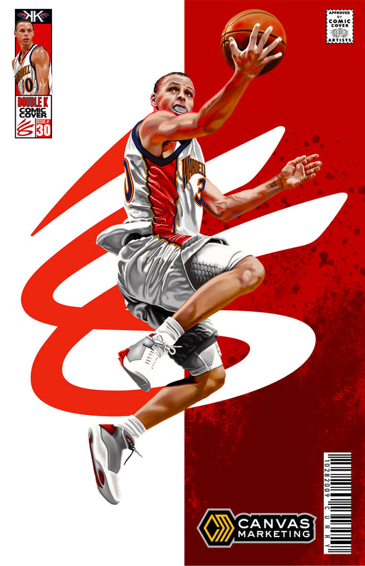 Steph Curry ROOKIE YEAR SPLIT comic sized (XL) foil slab 1:25
