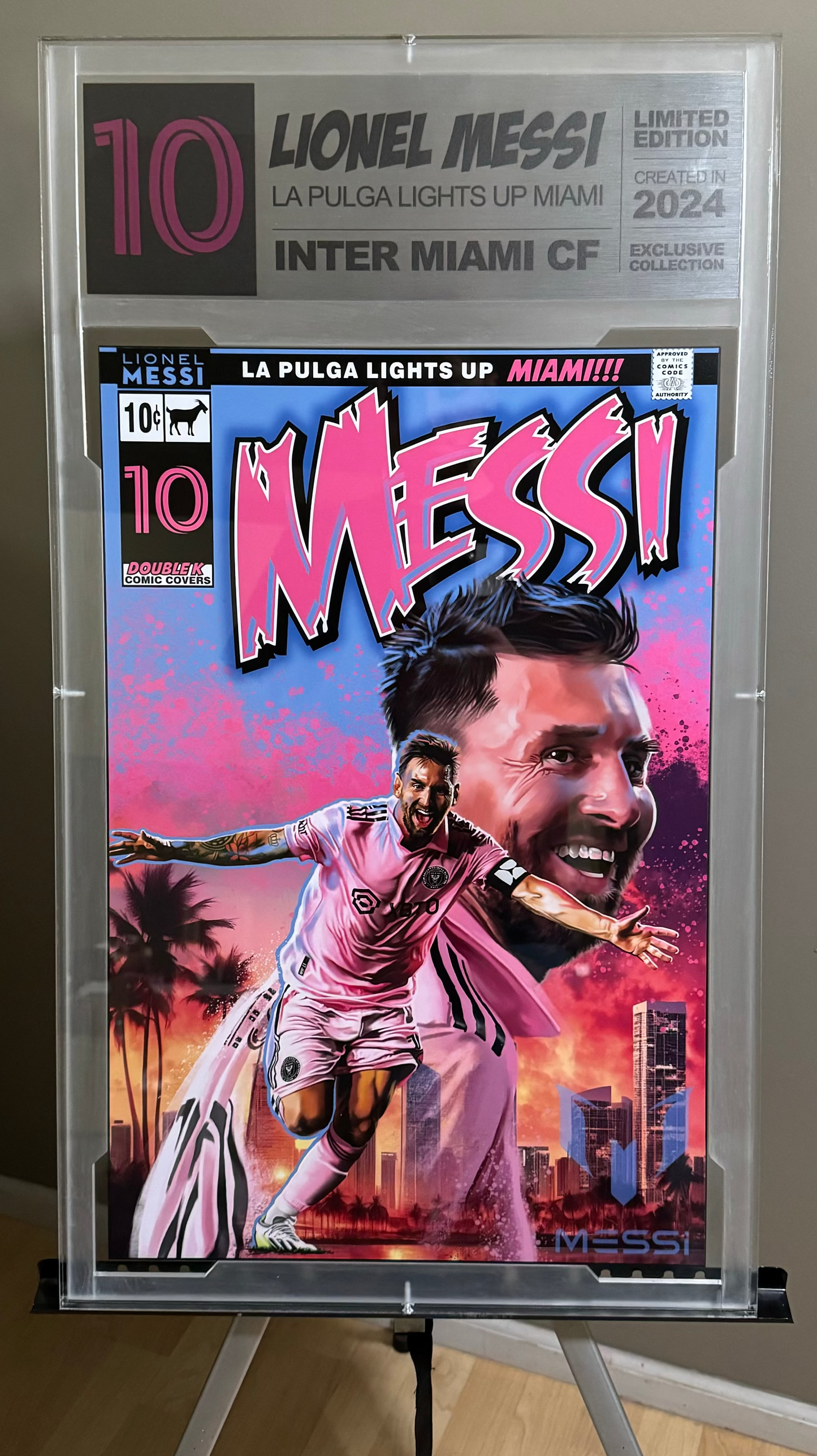 Lionel Messi slabbed wall art