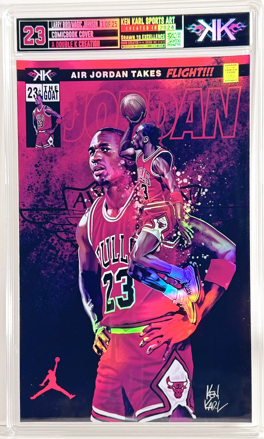 Michael Jordan Comic Book Sized Foil Slab