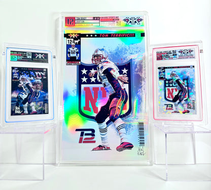 Tom Brady NFL Shield Comic Sized Foil Slab