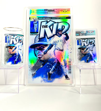 Ken Griffey Jr Comic Sized Foil Slab