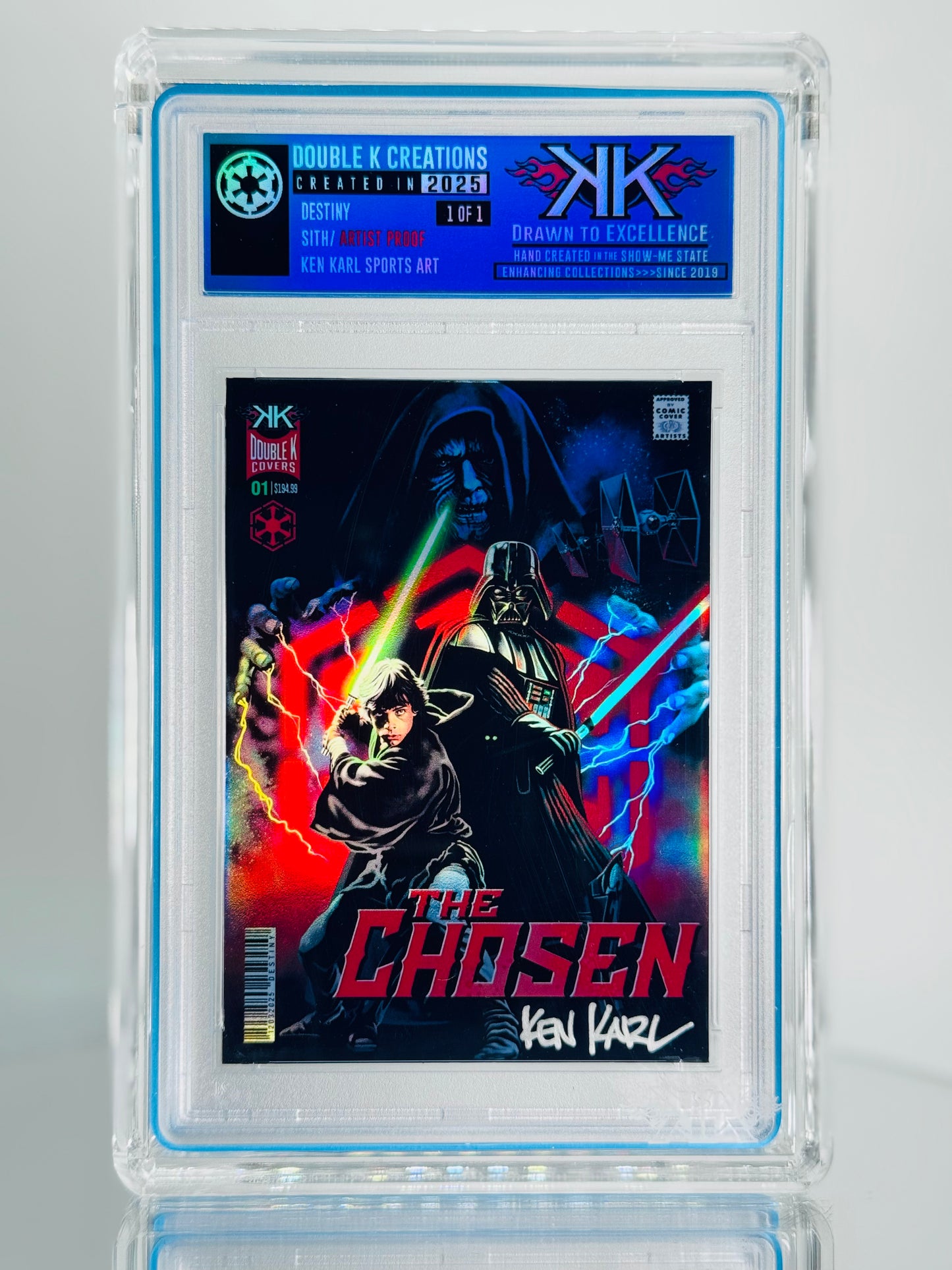 FULFILL YOUR DESTINY 1:1:15 holographic card sized artwork