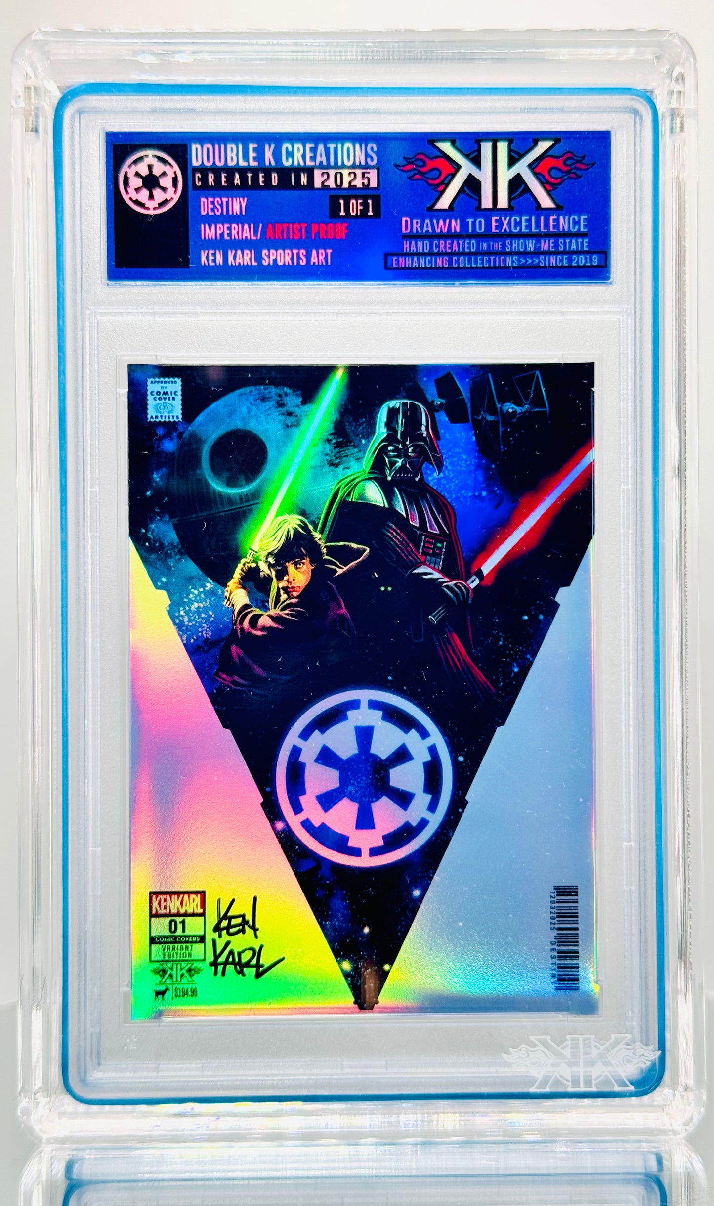 FULFILL YOUR DESTINY 1:1:15 holographic card sized artwork