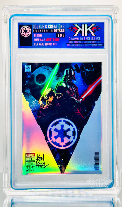 FULFILL YOUR DESTINY 1:1:15 holographic card sized artwork