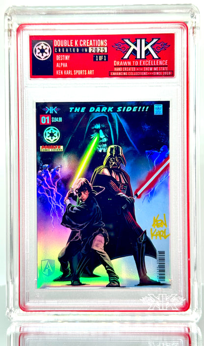 FULFILL YOUR DESTINY 1:1:15 holographic card sized artwork