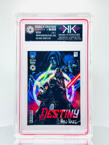 FULFILL YOUR DESTINY 1:1:15 holographic card sized artwork