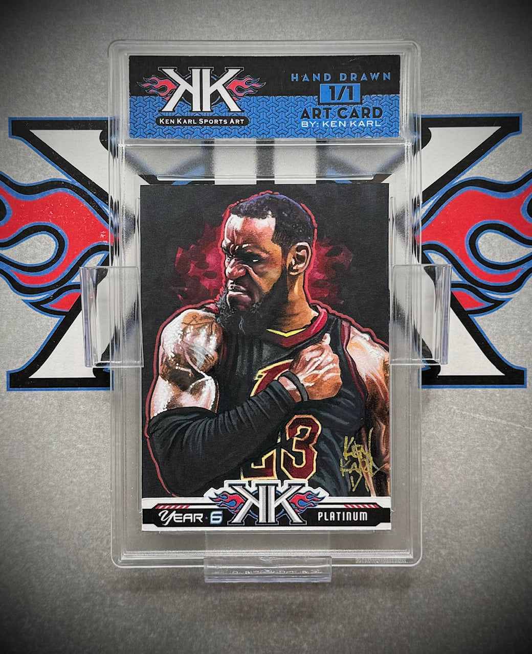 LeBron James Cavs 1/1 Art Card