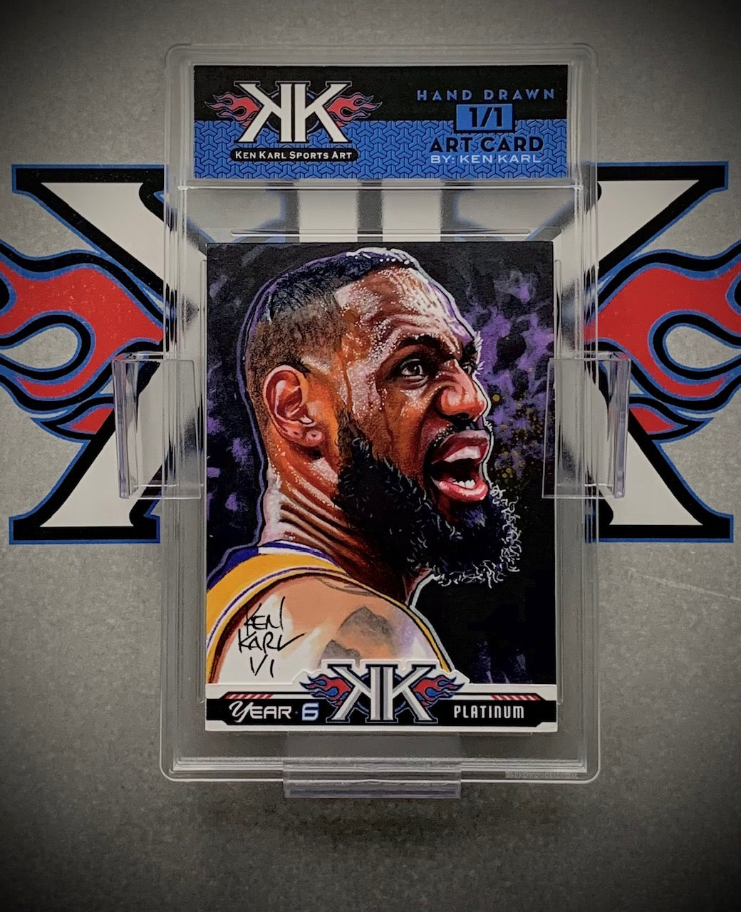 LeBron James 1/1 Art Card