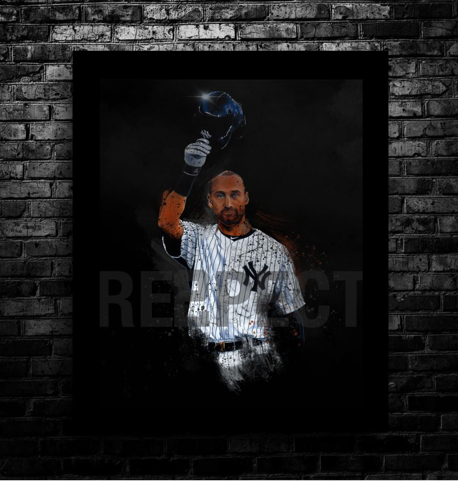 Derek Jeter Limited Edition Print – Ken Karl Sports Art
