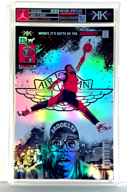 Michael Jordan JUMPMAN Mars/Blackmon Comic Sized Foil Slab