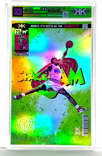 MIchael Jordan JUMPMAN/Toon Squad Comic Sized Foil Slab