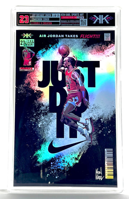 Michael Jordan/Just Do It Comic Sized Foil Slab