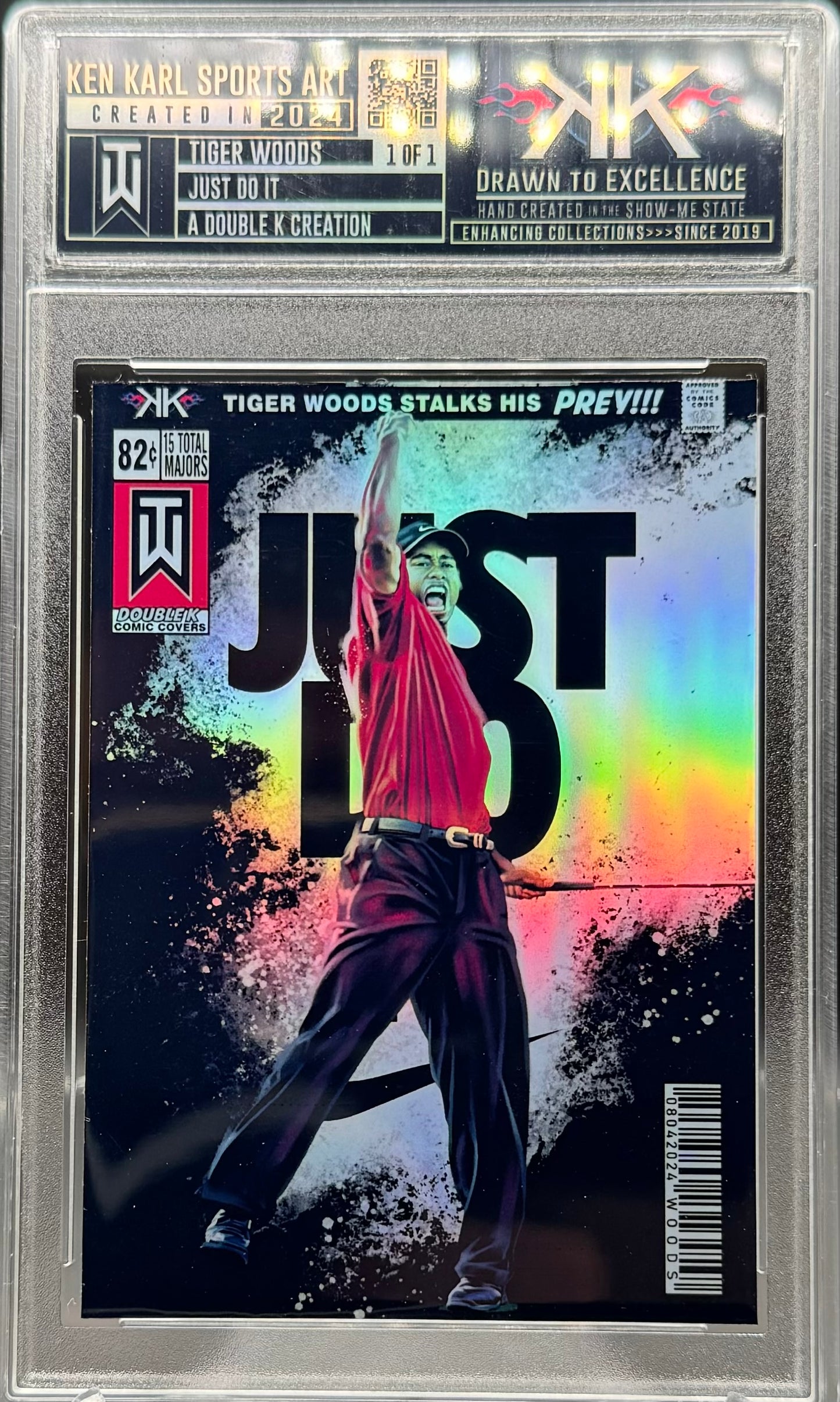 Tiger Woods 1/1 card art