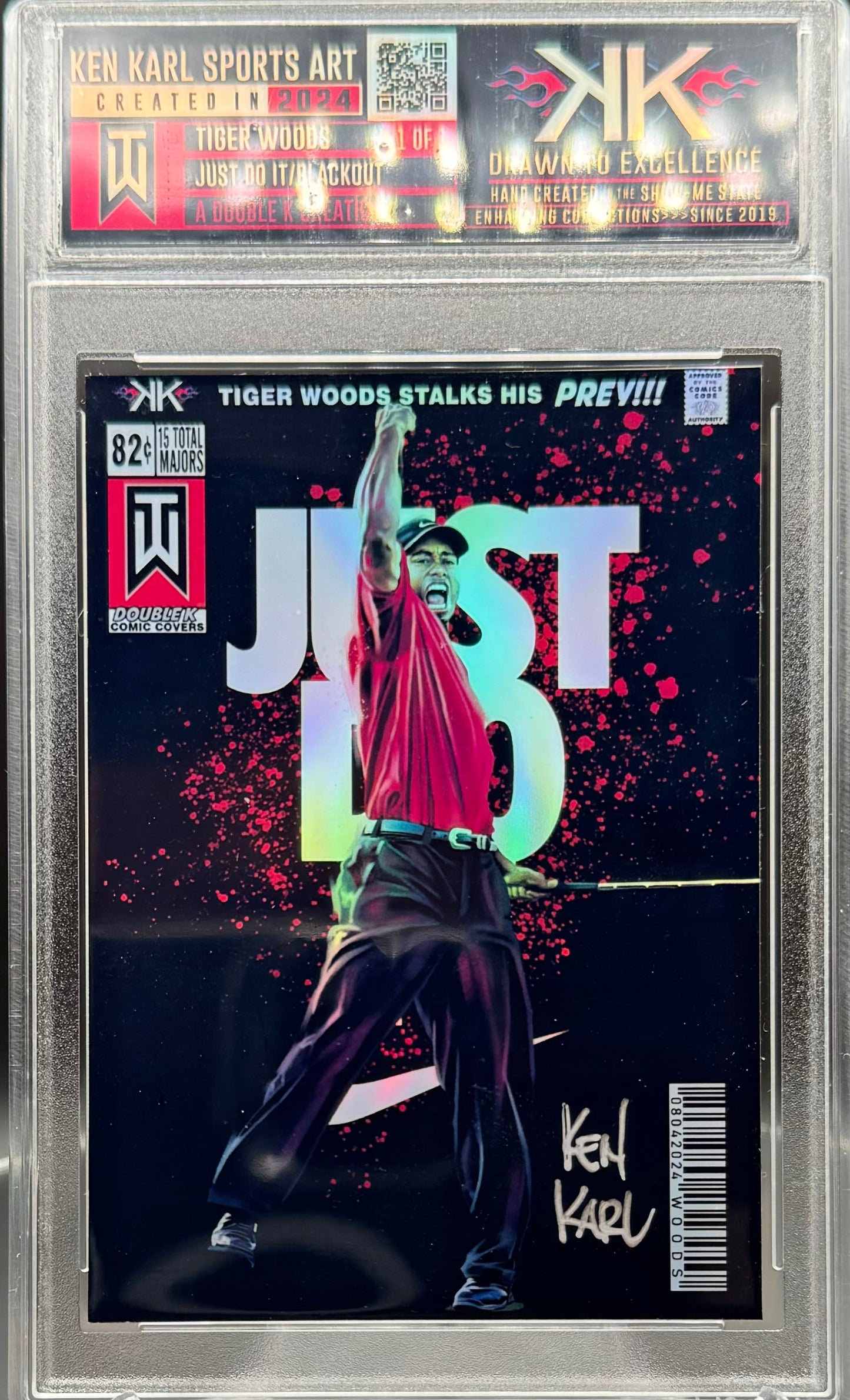 Tiger Woods 1/1 card art