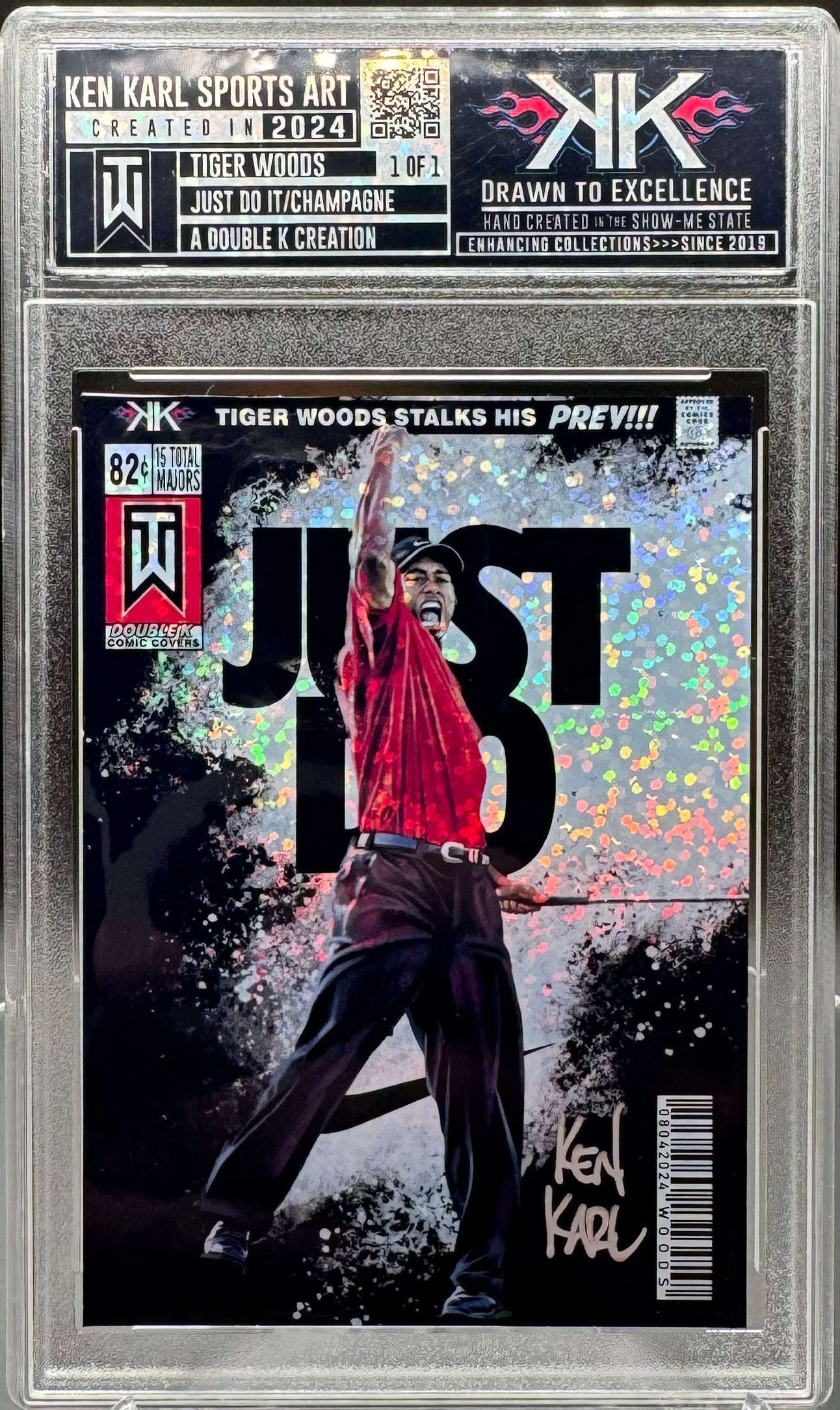 Tiger Woods 1/1 card art