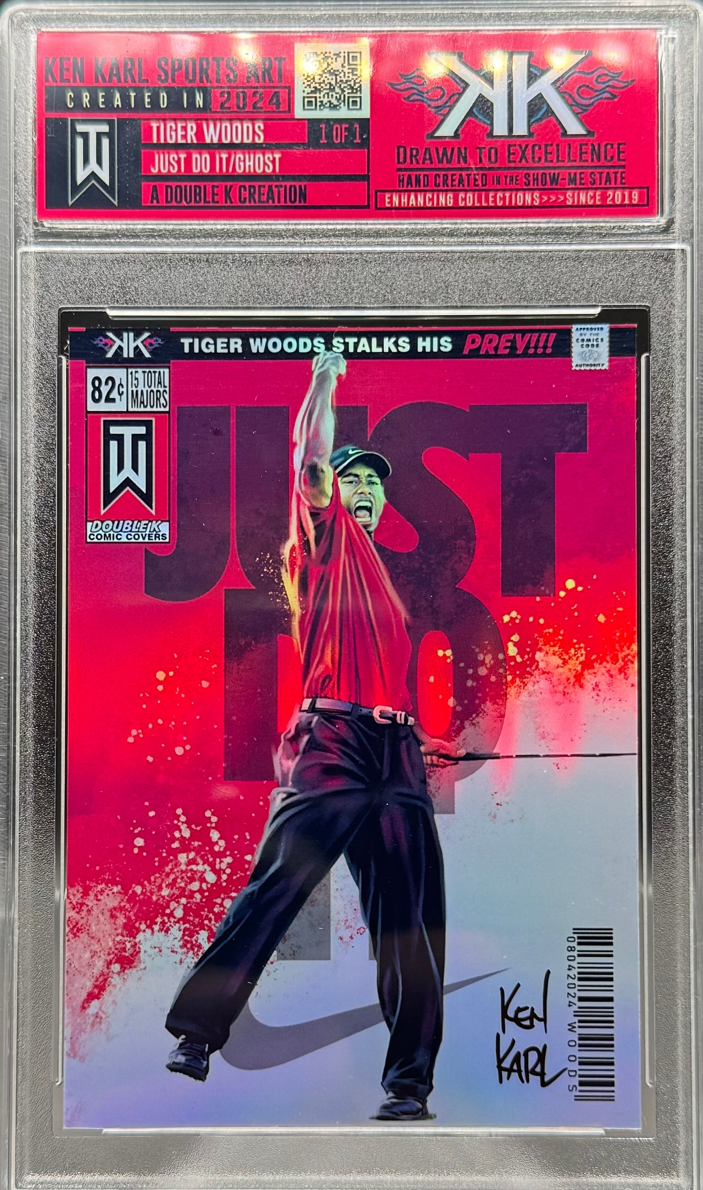 Tiger Woods 1/1 card art