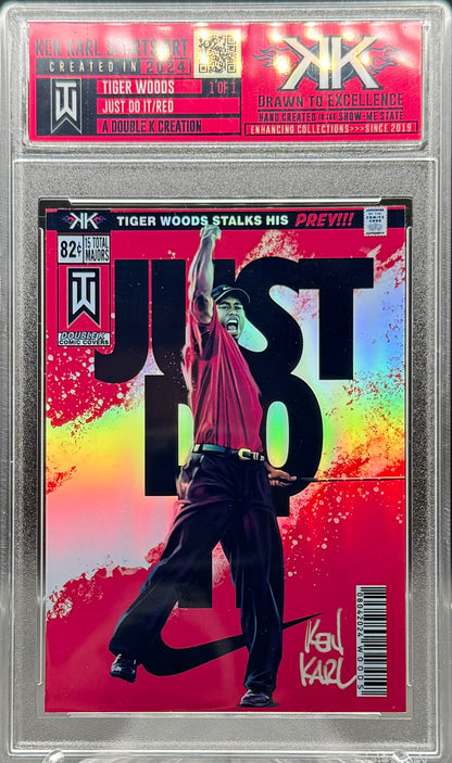 Tiger Woods 1/1 card art