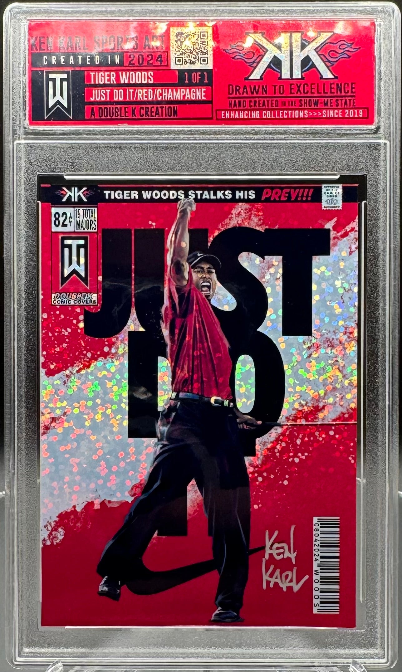 Tiger Woods 1/1 card art