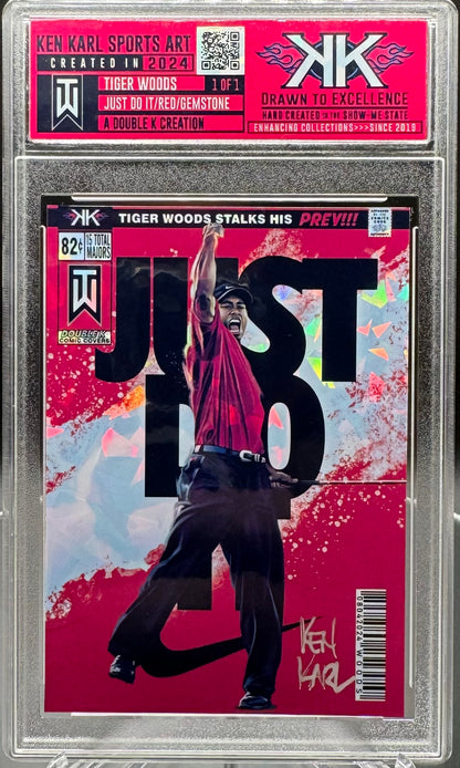 Tiger Woods 1/1 card art