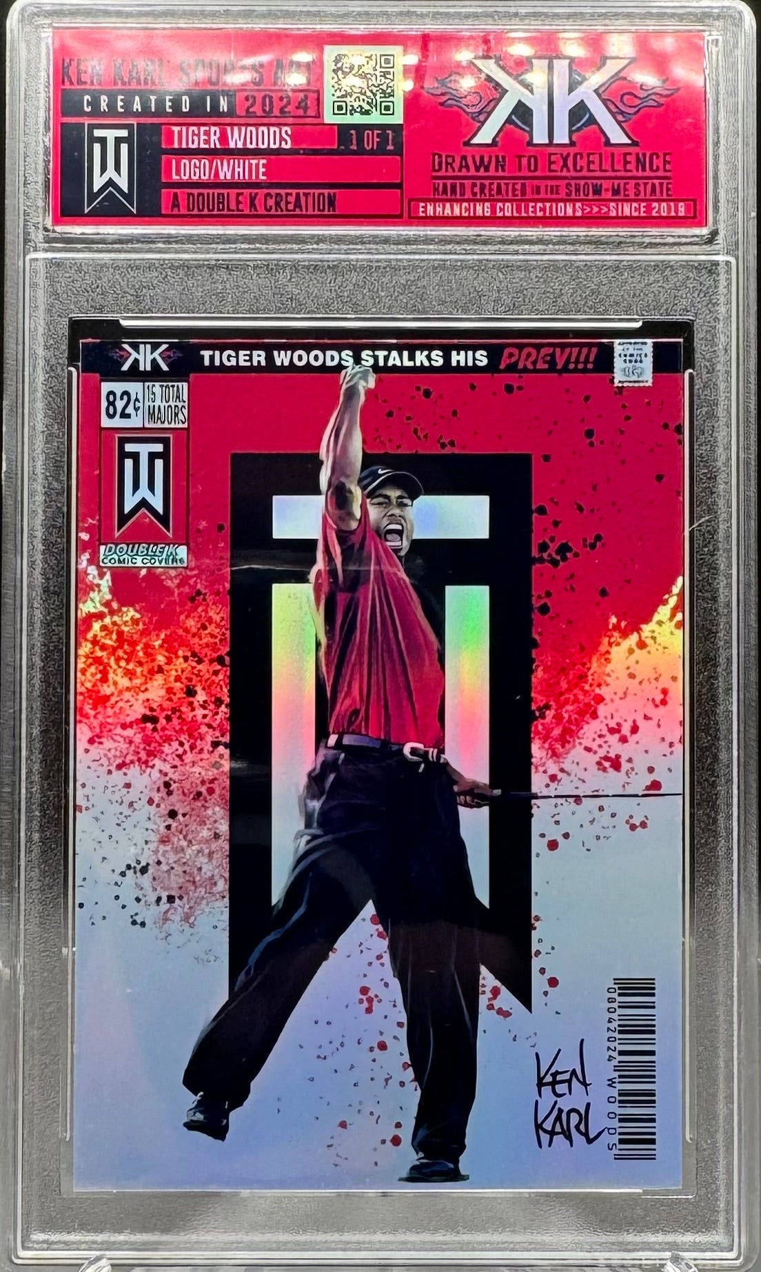 Tiger Woods 1/1 card art