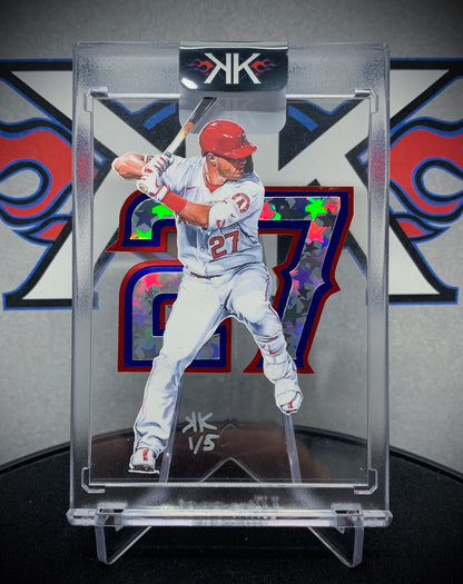 Mike Trout 27 Cardart ICE