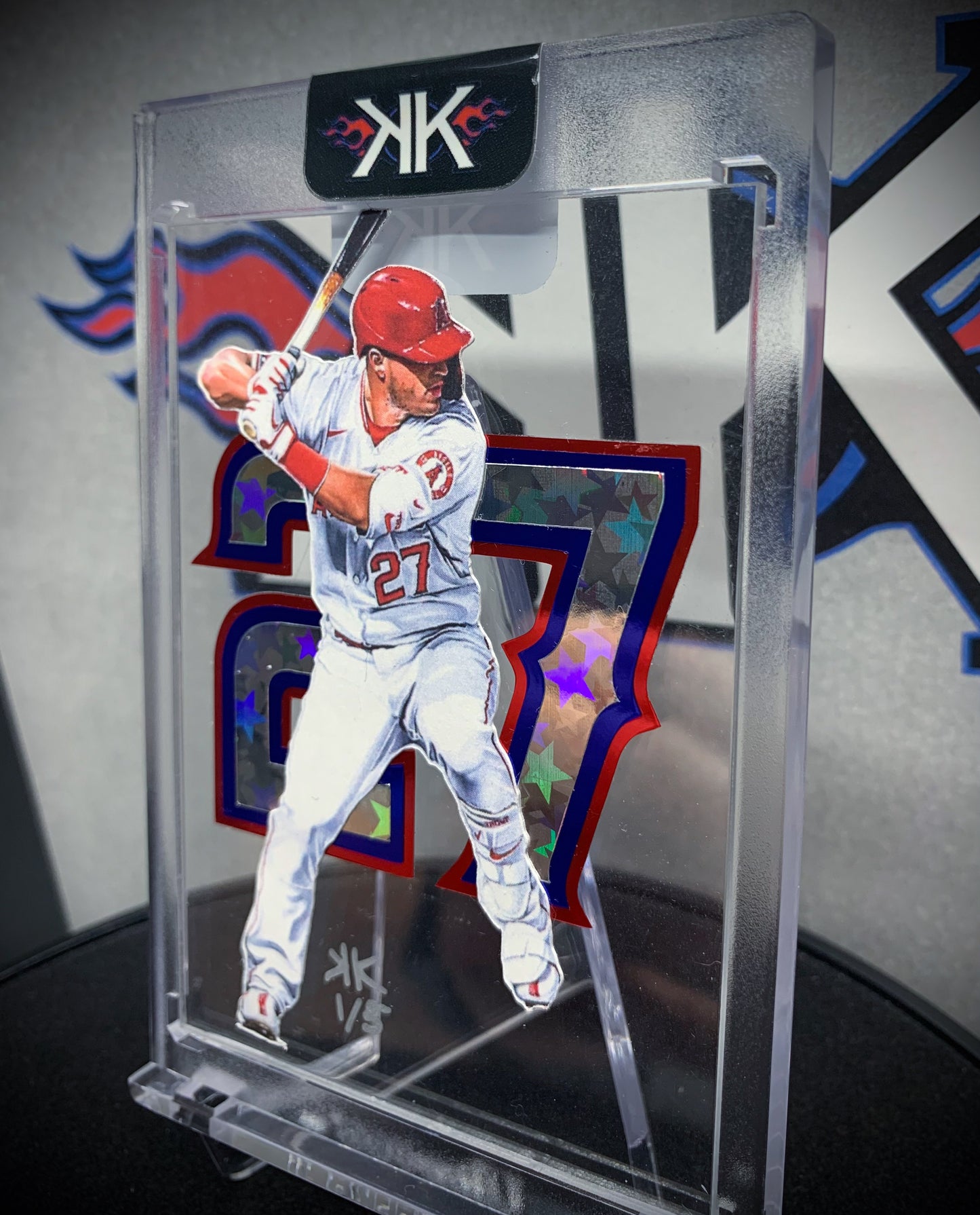 Mike Trout 27 Cardart ICE