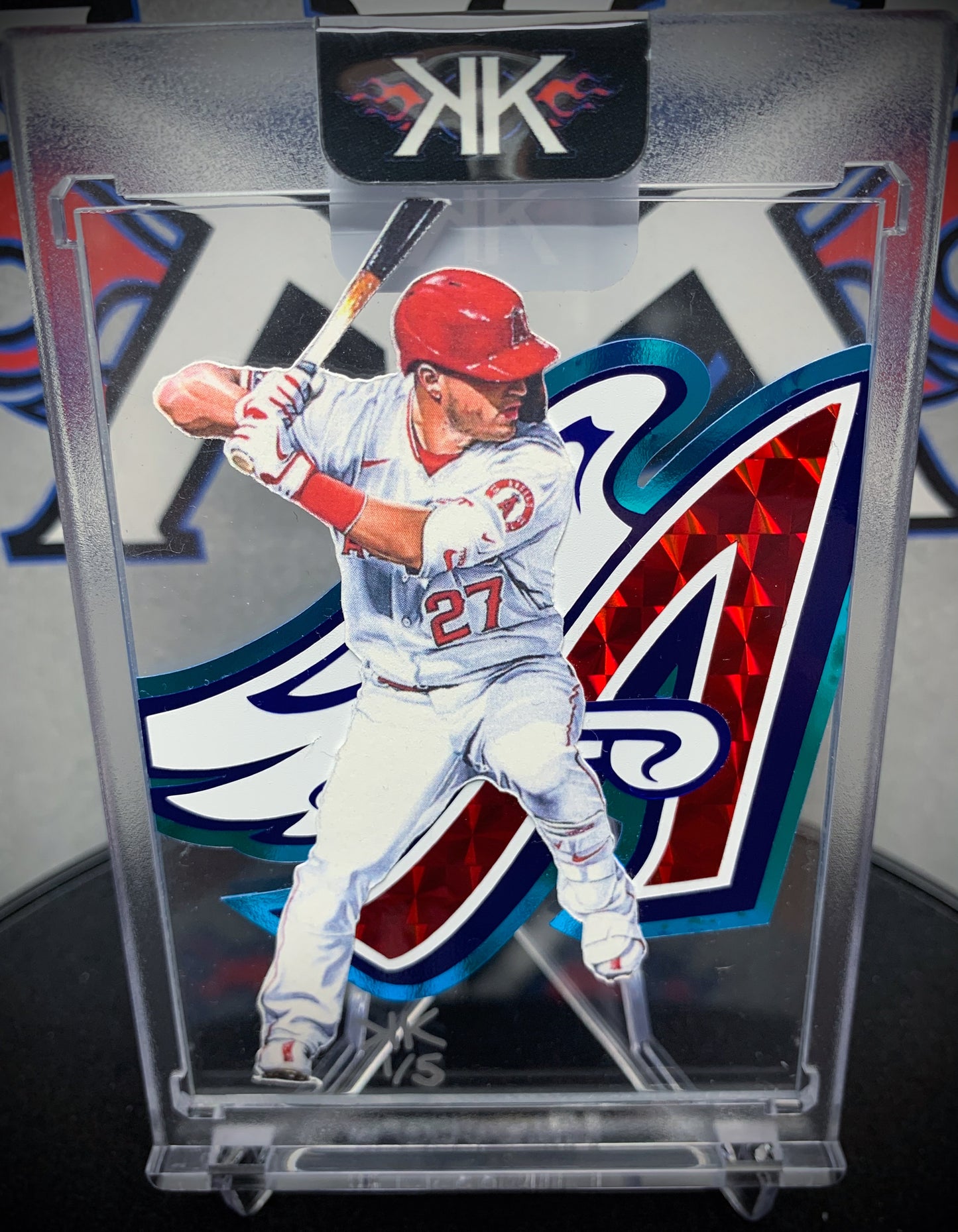 Mike Trout Winged A Cardart ICE
