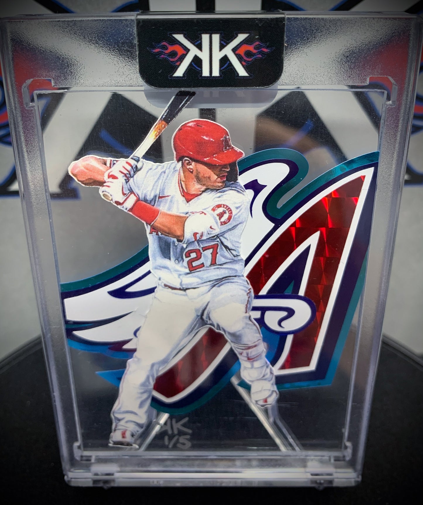 Mike Trout Winged A Cardart ICE