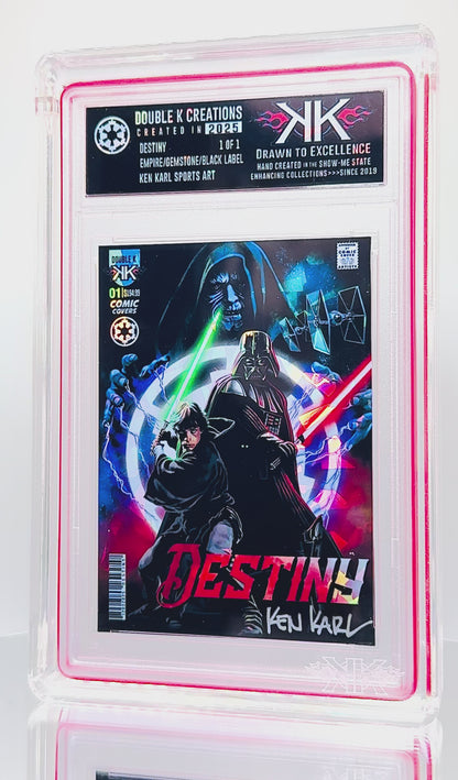 FULFILL YOUR DESTINY 1:1:15 holographic card sized artwork