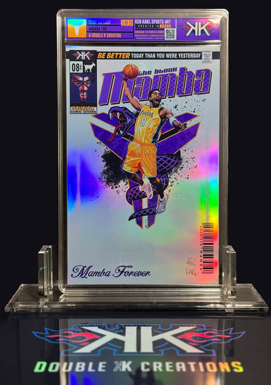 Kobe Bryant Mamba Ultraviolet Comic Sized Foil Slab