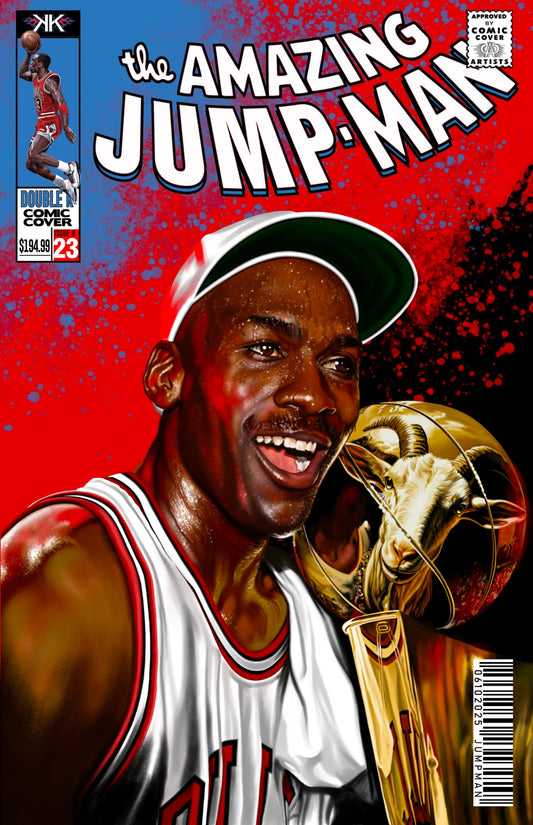 Michael Jordan Goat Trophy Comic Sized Holographic slabs 1:25