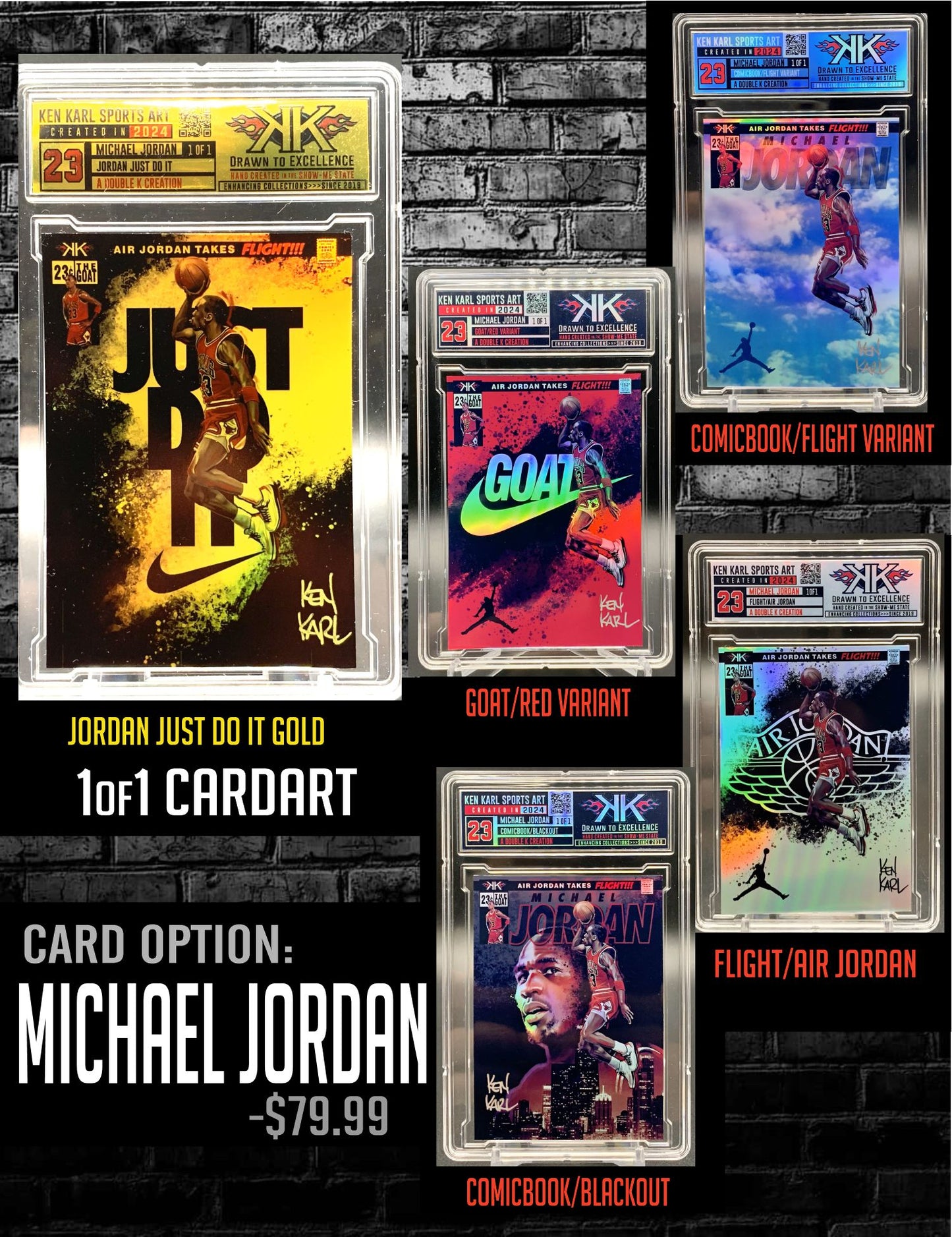 Michael Jordan 1/1 Cardart