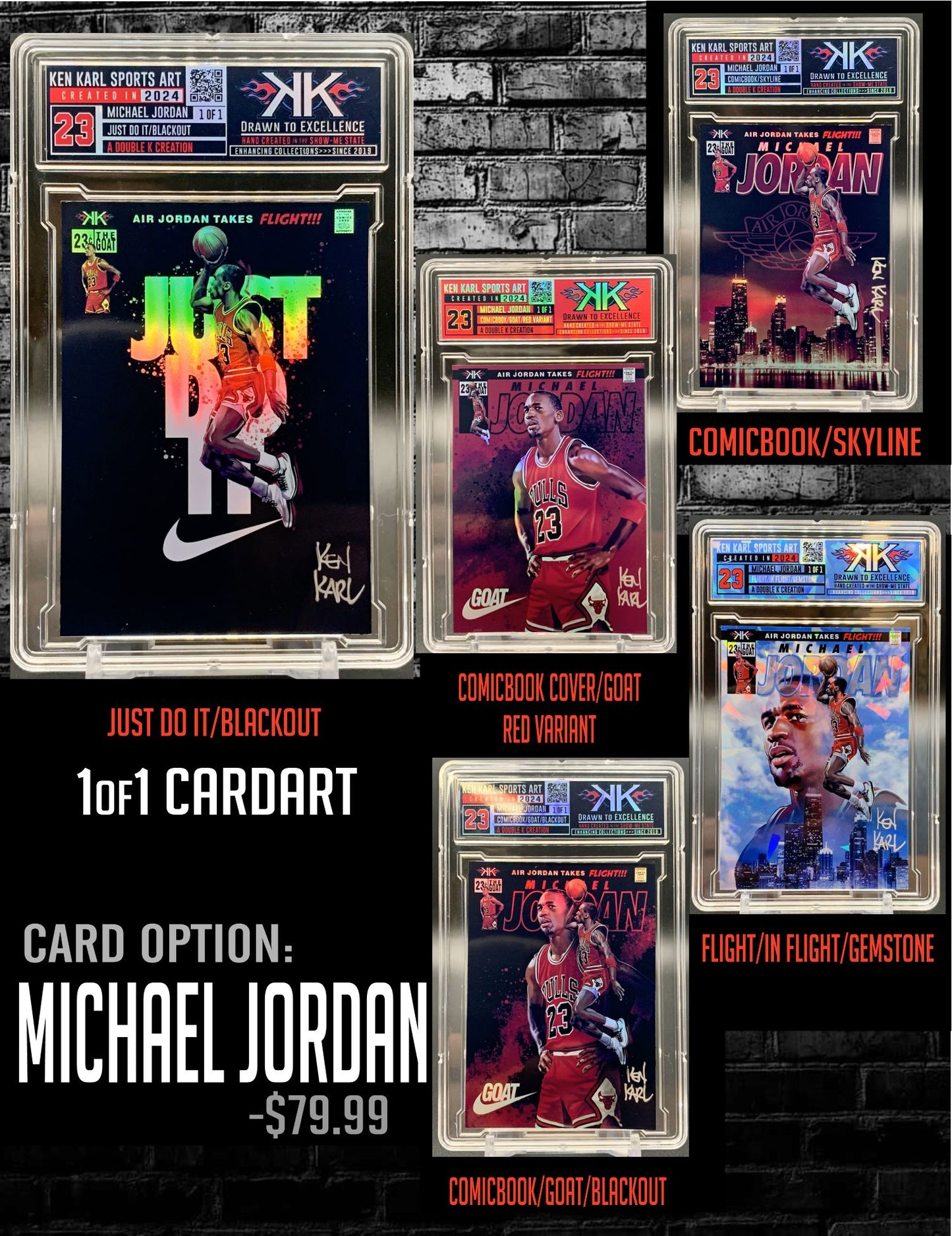 Michael Jordan 1/1 Cardart